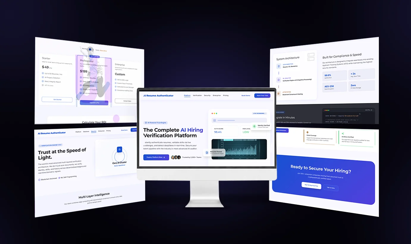 AI Resume Auth Poster